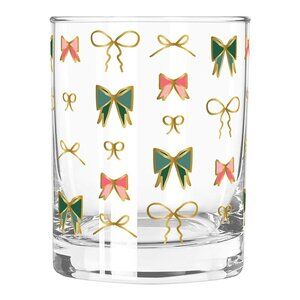 Knots & Bows Pattern Double Old Fashioned Glass – 12 oz | Slant Collections